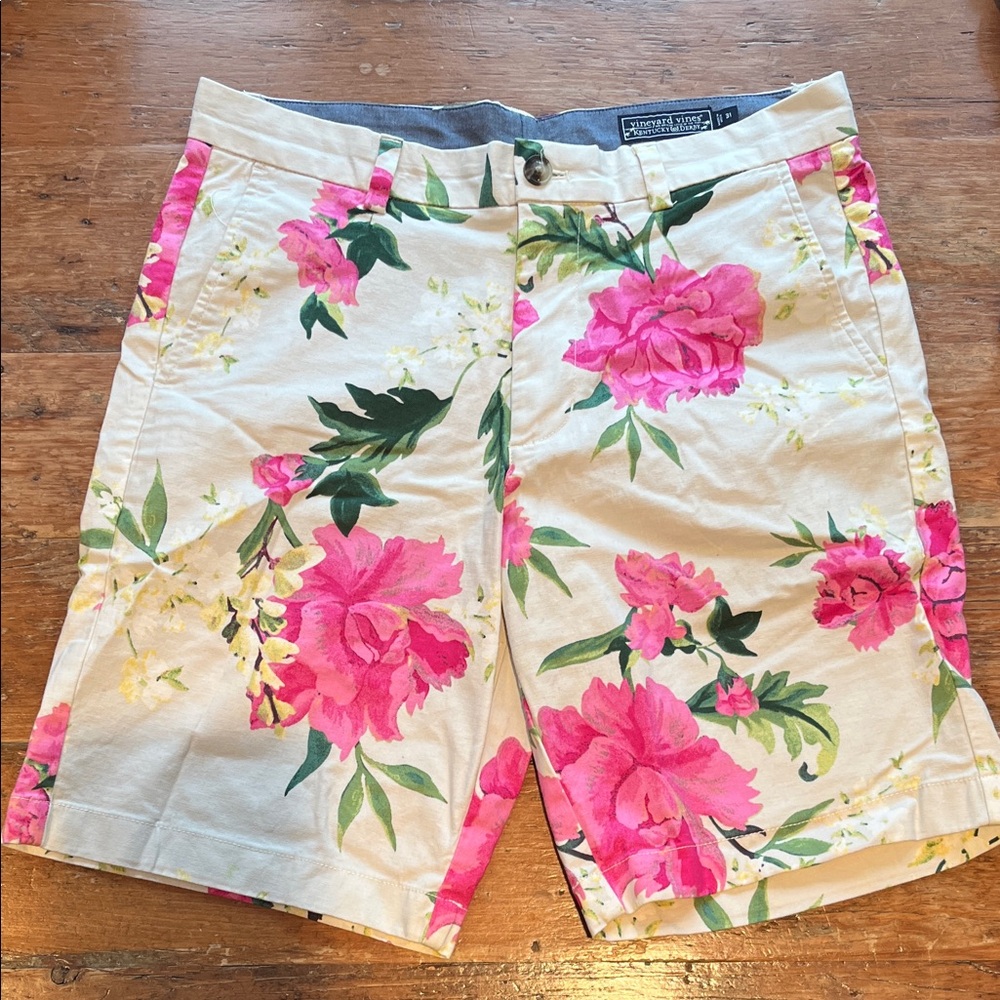 Vineyard Vines Kentucky Derby Floral Shorts